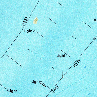 United States Geological Survey Burrwood Bayou West, LA (1971, 24000-Scale) digital map