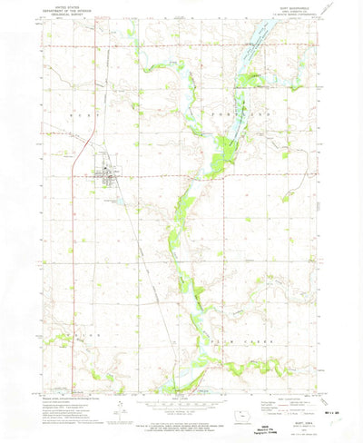 United States Geological Survey Burt, IA (1972, 24000-Scale) digital map