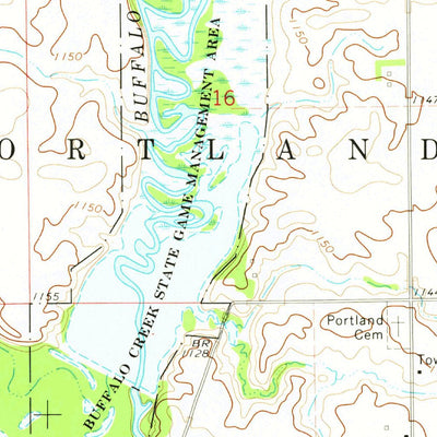 United States Geological Survey Burt, IA (1972, 24000-Scale) digital map