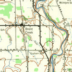 United States Geological Survey Burt, MI (1943, 62500-Scale) digital map