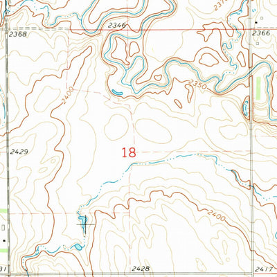United States Geological Survey Burt NW, ND (1969, 24000-Scale) digital map