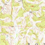United States Geological Survey Burton, MO (1953, 24000-Scale) digital map