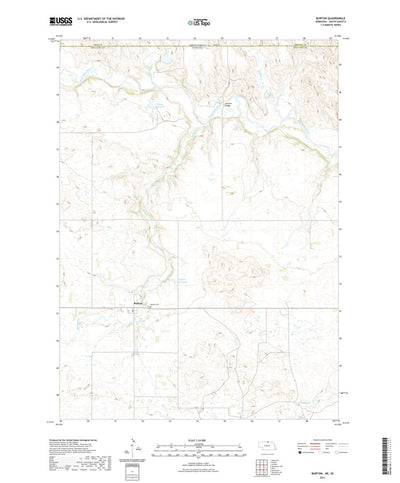 United States Geological Survey Burton, NE (2021, 24000-Scale) digital map