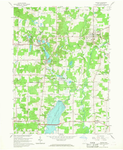 United States Geological Survey Burton, OH (1966, 24000-Scale) digital map
