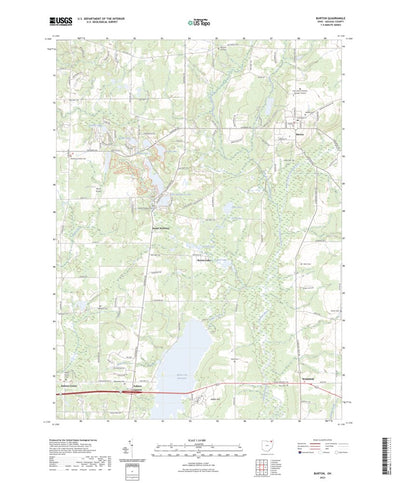 United States Geological Survey Burton, OH (2023, 24000-Scale) digital map