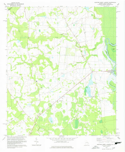 United States Geological Survey Burtons Ferry Landing, GA-SC (1978, 24000-Scale) digital map
