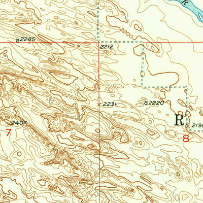 United States Geological Survey Burwell, NE (1952, 24000-Scale) digital map