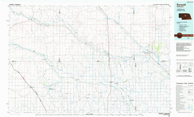 United States Geological Survey Burwell, NE (1985, 100000-Scale) digital map