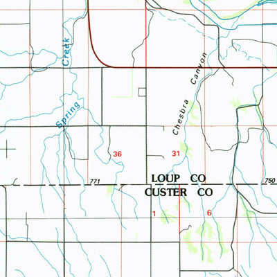 United States Geological Survey Burwell, NE (1985, 100000-Scale) digital map