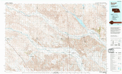 United States Geological Survey Burwell, NE (1994, 100000-Scale) digital map