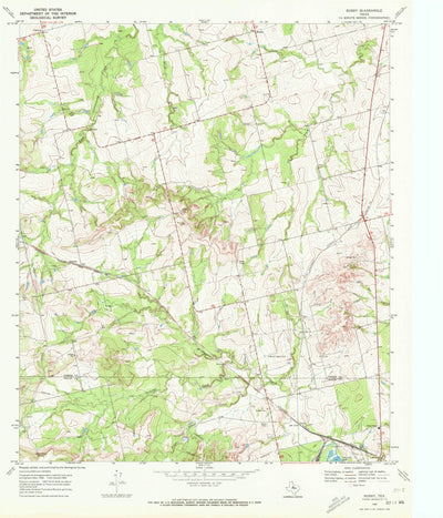 United States Geological Survey Busby, TX (1969, 24000-Scale) digital map