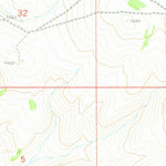 United States Geological Survey Bush Butte, WY (1960, 24000-Scale) digital map