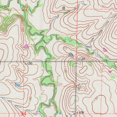 United States Geological Survey Bush City, KS (1966, 24000-Scale) digital map