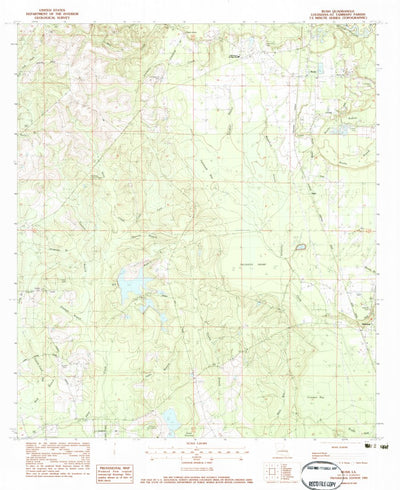 United States Geological Survey Bush, LA (1983, 24000-Scale) digital map