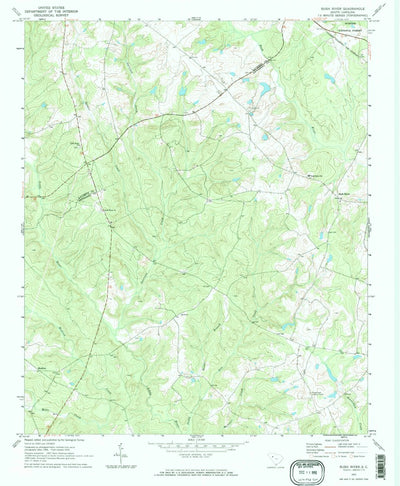 United States Geological Survey Bush River, SC (1970, 24000-Scale) digital map
