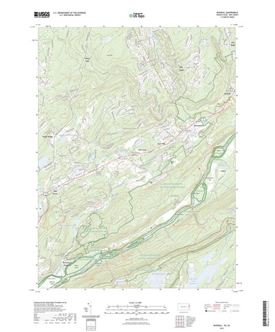 United States Geological Survey Bushkill, PA (2023, 24000-Scale) digital map