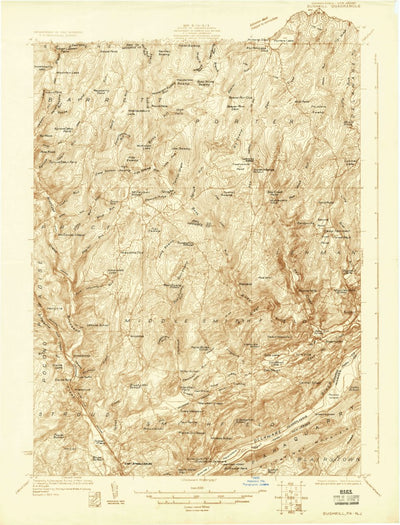 United States Geological Survey Bushkill, PA-NJ (1924, 48000-Scale) digital map