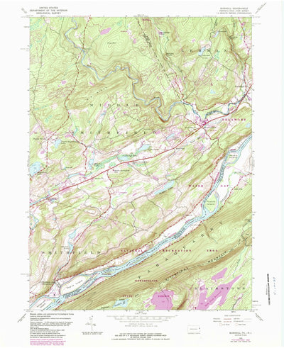 United States Geological Survey Bushkill, PA-NJ (1944, 24000-Scale) digital map