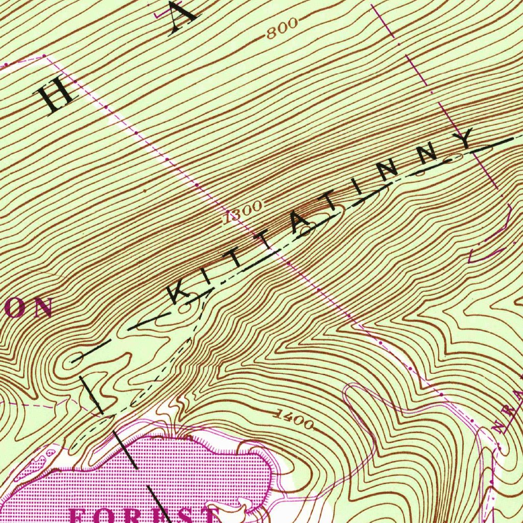 Bushkill, PA-NJ (1944, 24000-Scale) Map by United States Geological ...