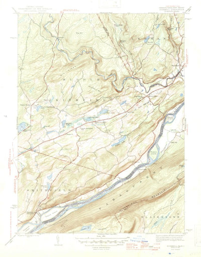 United States Geological Survey Bushkill, PA-NJ (1947, 31680-Scale) digital map