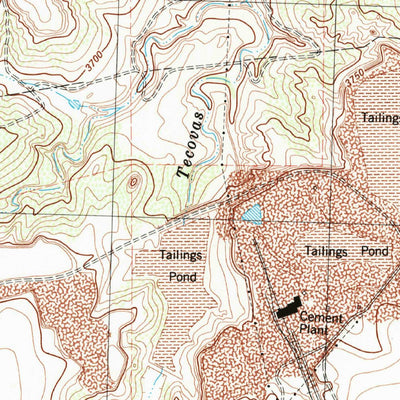 United States Geological Survey Bushland, TX (1984, 24000-Scale) digital map