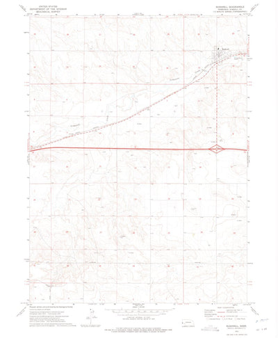 United States Geological Survey Bushnell, NE (1972, 24000-Scale) digital map