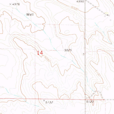 United States Geological Survey Bushnell, NE (1972, 24000-Scale) digital map