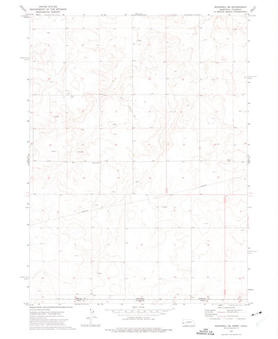 United States Geological Survey Bushnell SE, NE-CO (1972, 24000-Scale) digital map