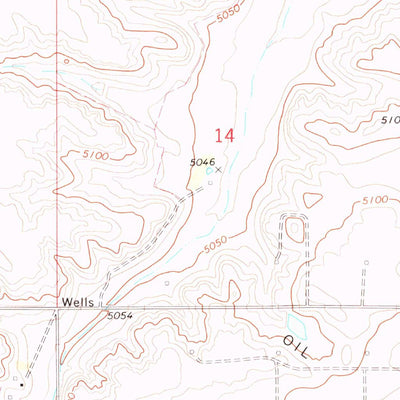 United States Geological Survey Bushnell SE, NE-CO (1972, 24000-Scale) digital map