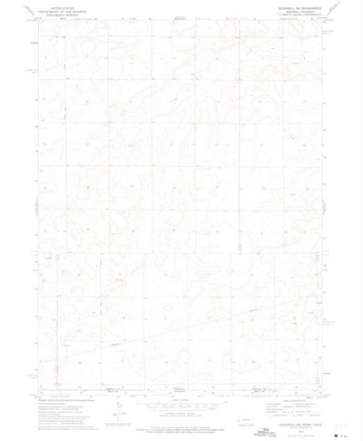 United States Geological Survey Bushnell SW, NE-CO (1972, 24000-Scale) digital map