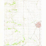 United States Geological Survey Bushnell West, IL (1974, 24000-Scale) digital map