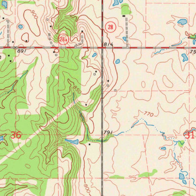 United States Geological Survey Bushyhead, OK (1970, 24000-Scale) digital map