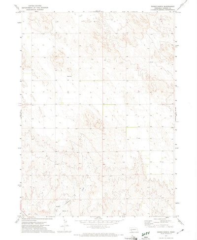United States Geological Survey Buske Ranch, NE (1971, 24000-Scale) digital map