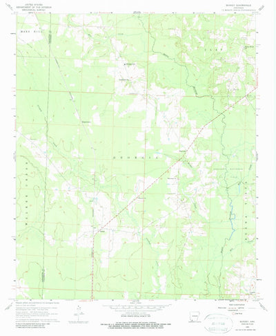 United States Geological Survey Bussey, AR (1960, 24000-Scale) digital map