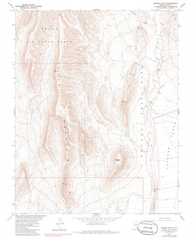 United States Geological Survey Busted Butte, NV (1961, 24000-Scale) digital map