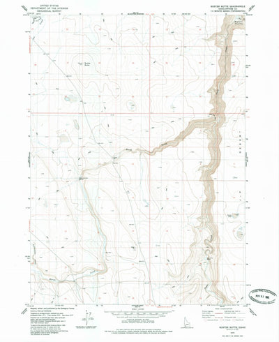 United States Geological Survey Buster Butte, ID (1979, 24000-Scale) digital map