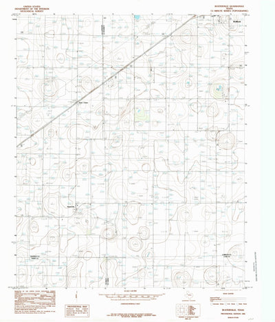 United States Geological Survey Busterville, TX (1985, 24000-Scale) digital map
