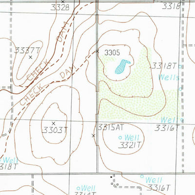 United States Geological Survey Busterville, TX (1985, 24000-Scale) digital map