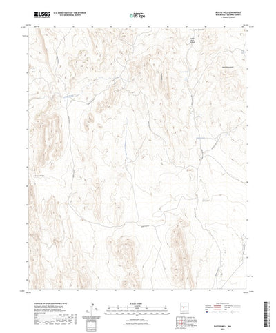 United States Geological Survey Bustos Well, NM (2023, 24000-Scale) digital map