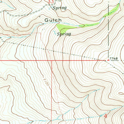 United States Geological Survey Butch Hill, MT (1978, 24000-Scale) digital map