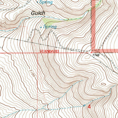 United States Geological Survey Butch Hill, MT (1997, 24000-Scale) digital map