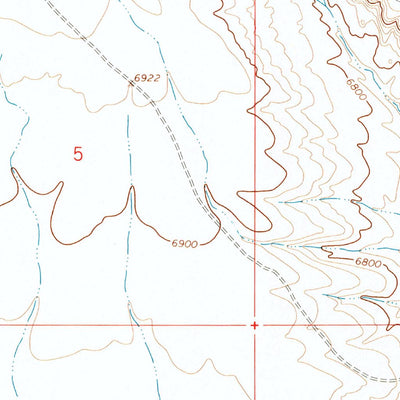 United States Geological Survey Butcher Knife Draw, WY (1964, 24000-Scale) digital map