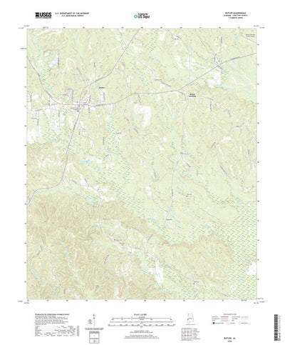 United States Geological Survey Butler, AL (2020, 24000-Scale) digital map