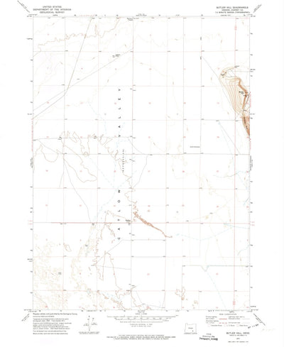 United States Geological Survey Butler Hill, OR (1971, 24000-Scale) digital map