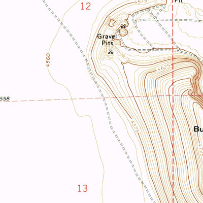 United States Geological Survey Butler Hill, OR (1971, 24000-Scale) digital map