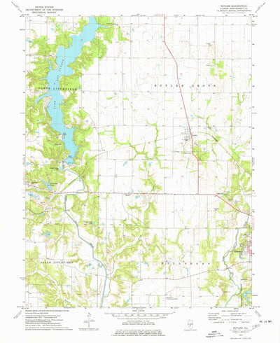 United States Geological Survey Butler, IL (1974, 24000-Scale) digital map