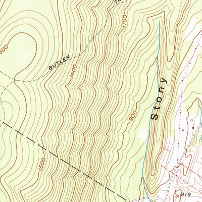 United States Geological Survey Butler Knob, PA (1959, 24000-Scale) digital map