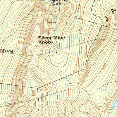 United States Geological Survey Butler Knob, PA (1959, 24000-Scale) digital map