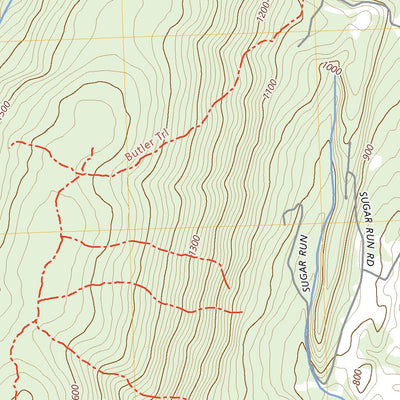 United States Geological Survey Butler Knob, PA (2023, 24000-Scale) digital map