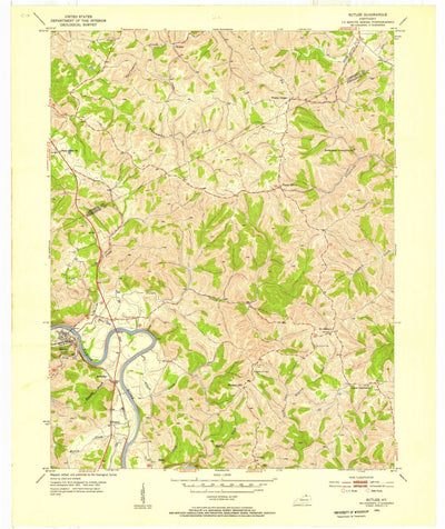 United States Geological Survey Butler, KY (1953, 24000-Scale) digital map